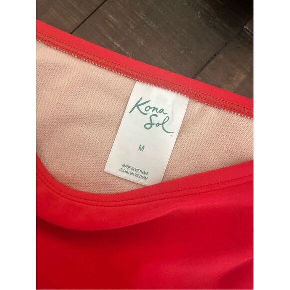 Wild Fable and Kona Sol Black and Red Bikini Set Size Medium New - Picture 3 of 4